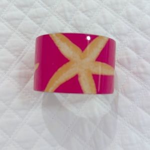 Mudpie pink starfish metal cuff
